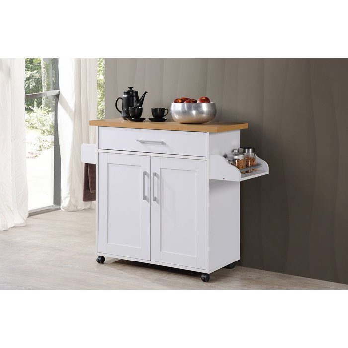Charlton Home® Crisfield 44.875'' Wide Rolling Kitchen Cart & Reviews